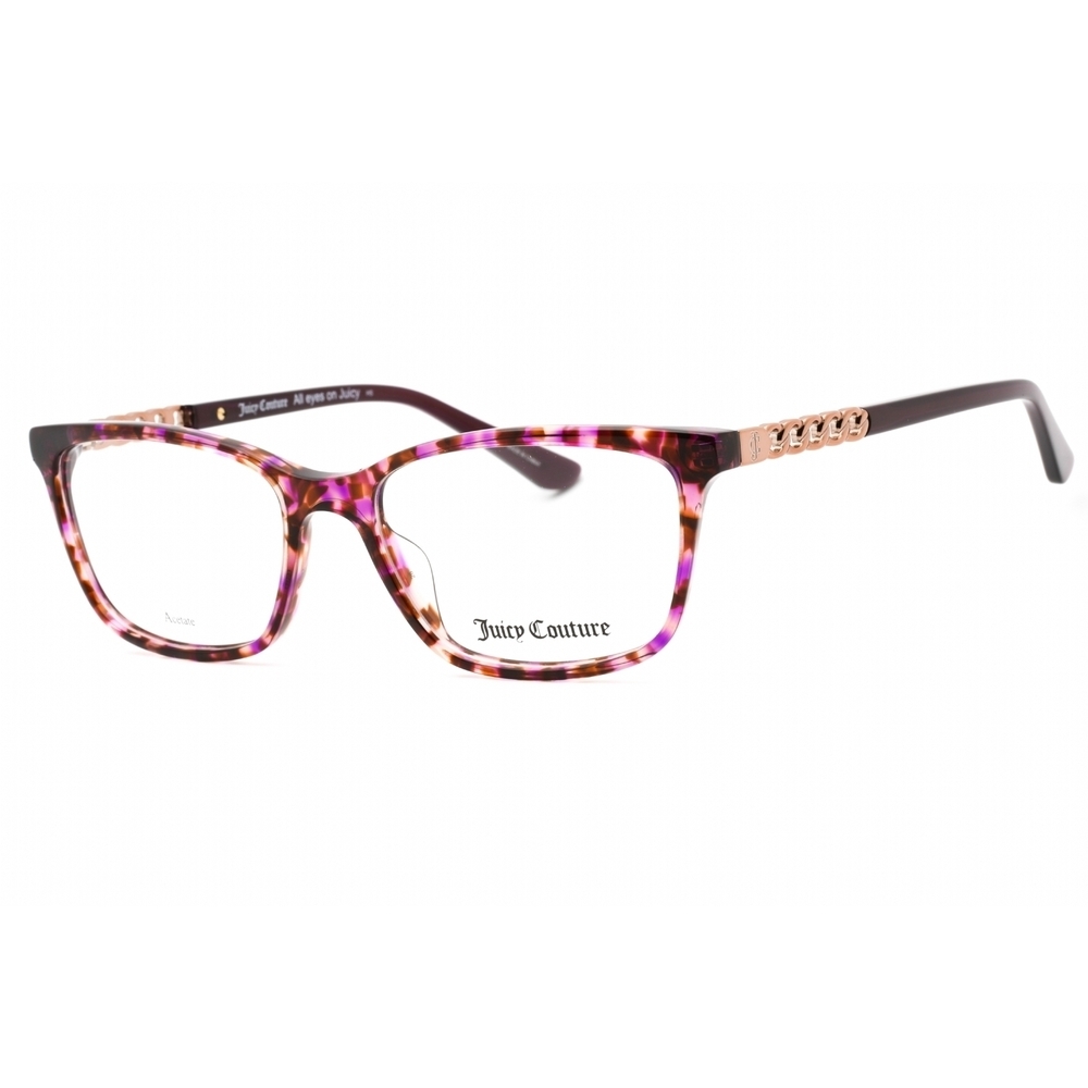 NWT Juicy Couture JU 249-0YJM 00 Havana Rectangle 55mm Eyeglasses